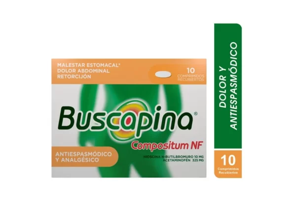 Buscapina Nf Compositum 325/10 Mg 10 Tabletas