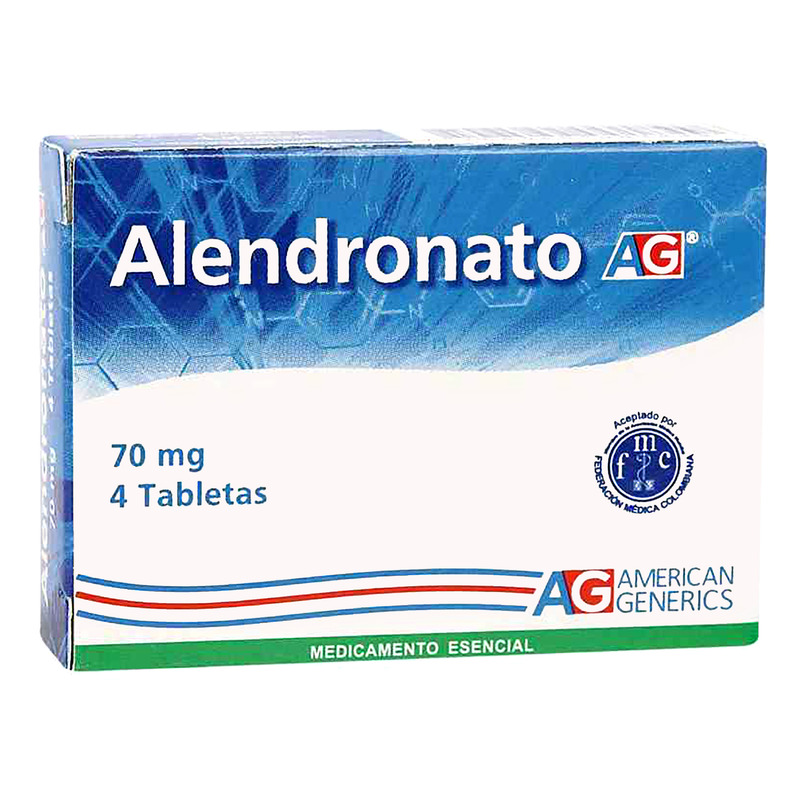 Alendronato 70 Mg 4 Tabletas Ag