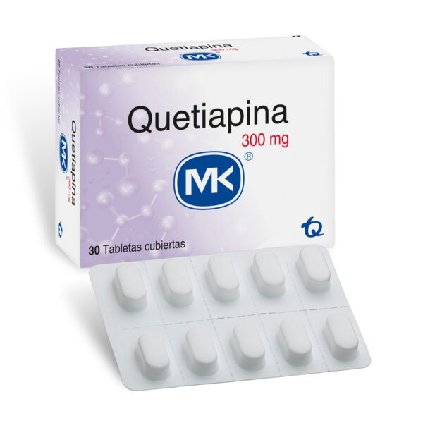 Quetiapina 300 Mg 30 Tabletas Mk