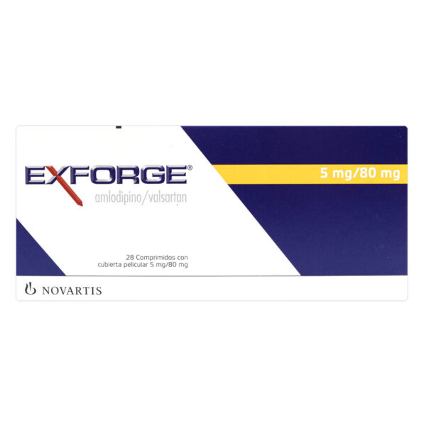 Exforge 5 Mg/80 Mg 28 Comprimidos
