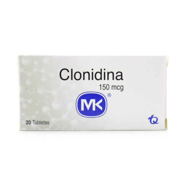 Clonidina 150 Mg 20 Tabletas Mk
