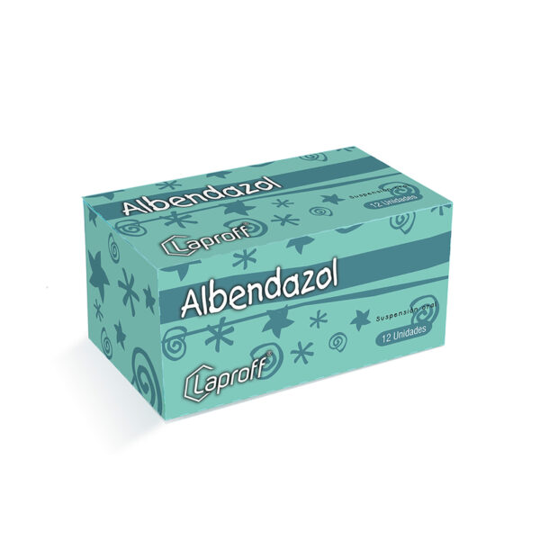 Albendazol Suspension 20 Ml 12 Sobres Lp