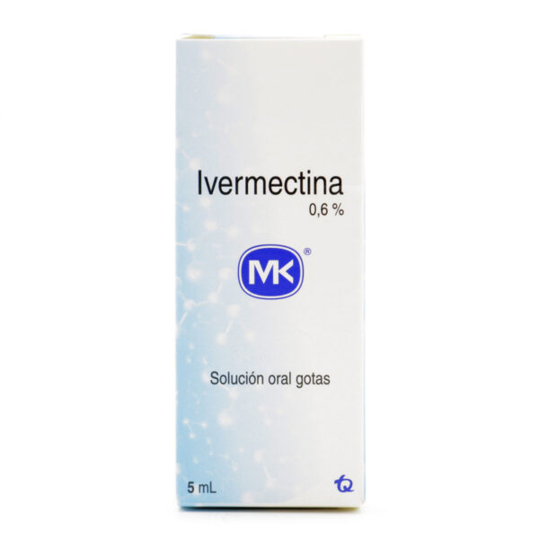 Ivermectina 0.6% Solucion Oral 5 Ml Mk