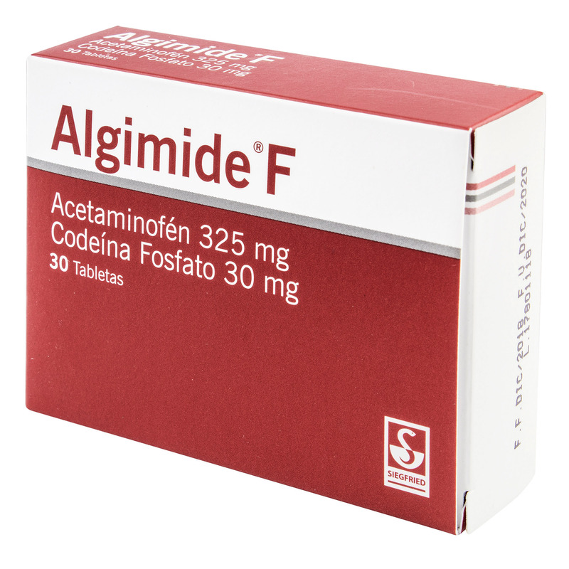 Algimide F 325 Mg 30 Tabletas