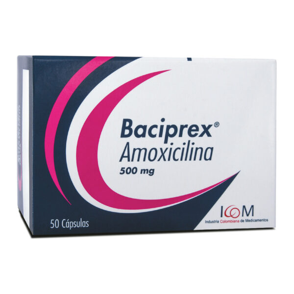 Baciprex 500 Mg 50 Capsulas Icom