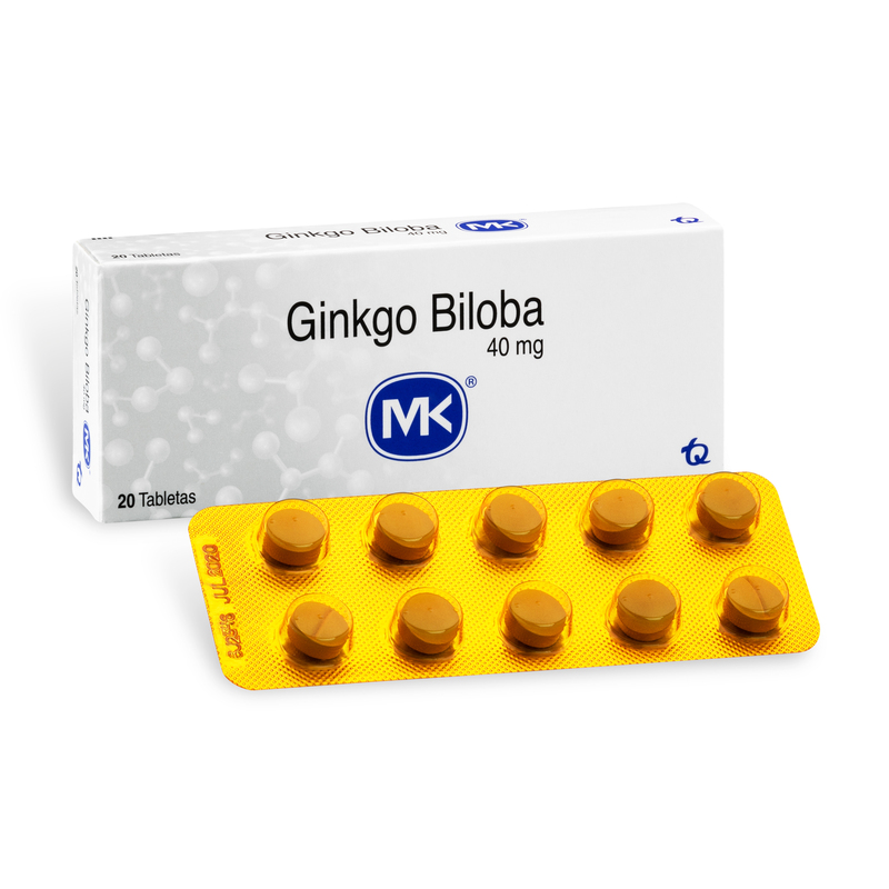 Ginkgo Biloba 40 Mg 20 Tabletas Mk