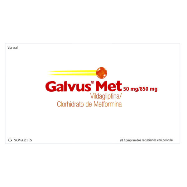 Galvus Met 50 Mg/850 Mg 28 Comprimidos