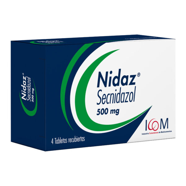 Nidaz 500 Mg 4 Tabletas Icom