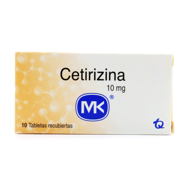 Cetirizina 10 Mg 10 Tabletas Mk
