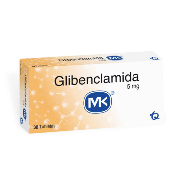 Glibenclamida 5 Mg 30 Tabletas Mk
