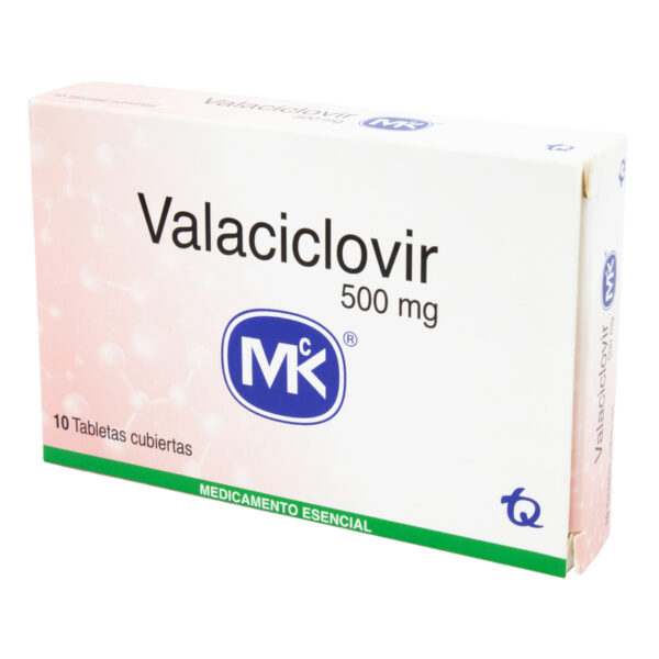 Valaciclovir 500 Mg 10 Tabletas Mk