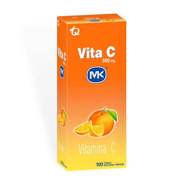 Vitamina Vita C Naranja Masticable 100 Tabletas Mk