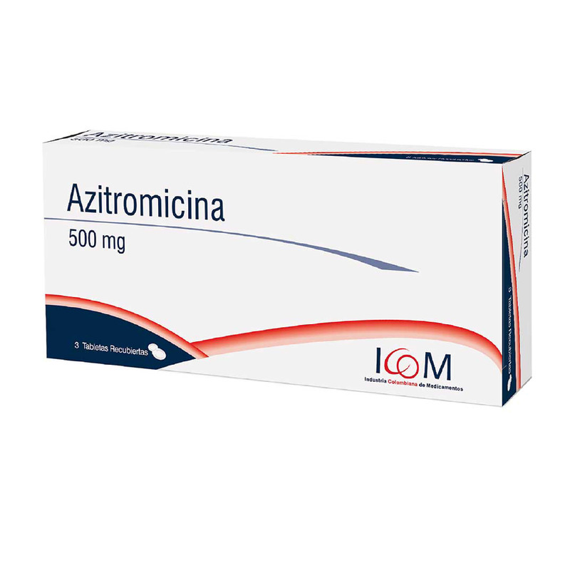 Azitromicina 500 Mg 3 Tabletas Icom Mq