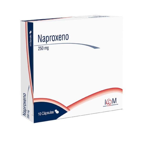 Naproxeno 250 Mg 10 Capsulas Icom Mq