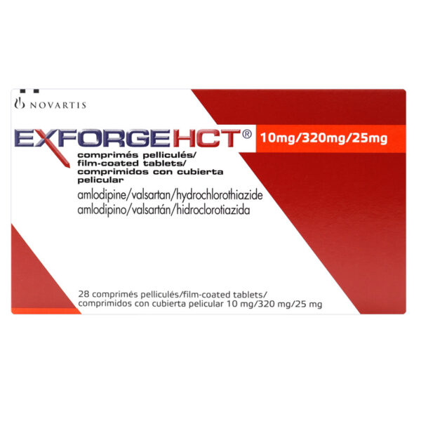 Exforge Hct 10/320/25 Mg 28 Comprimidos