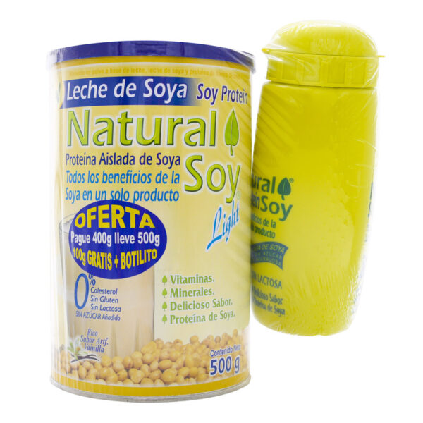 Natural Soy Vainilla 500 Gr + Botilito