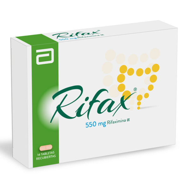 Rifax 550 Mg 14 Tabletas