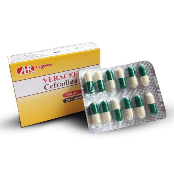 Veracef 500 Mg 24 Capsulas