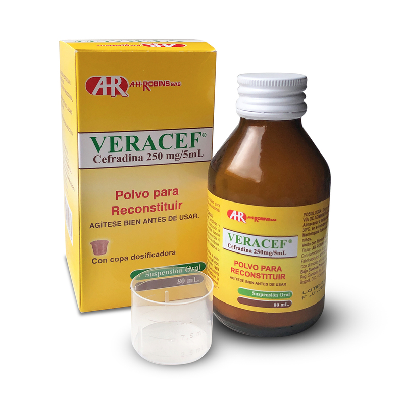 Veracef 250 Mg Suspension 80 Ml