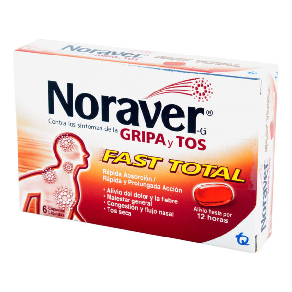 Noraver Gripa Fast Total 6 Capsulas