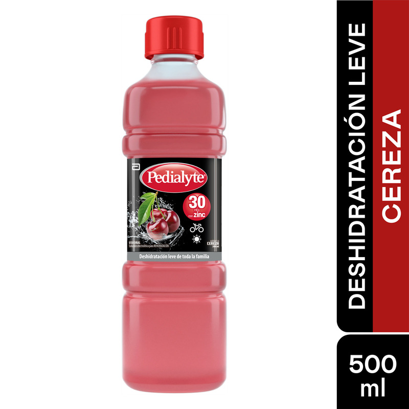 Pedialyte Con Zinc 30 Cereza 500 Ml