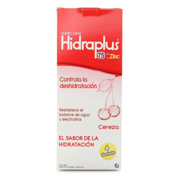 Hidraplus 75 Zinc Cereza Bolsa 100 Ml 4 Unidades