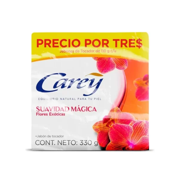 3 Jabon Carey Suavidad Magica 110 Gr