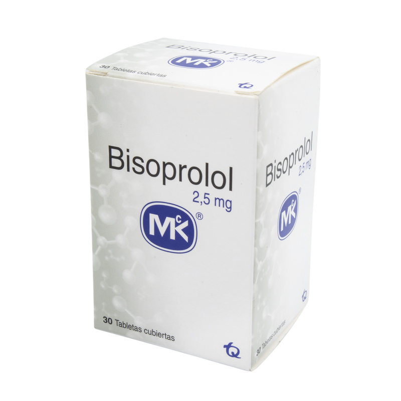 Bisoprolol 2.5 Mg 30 Tabletas Mk