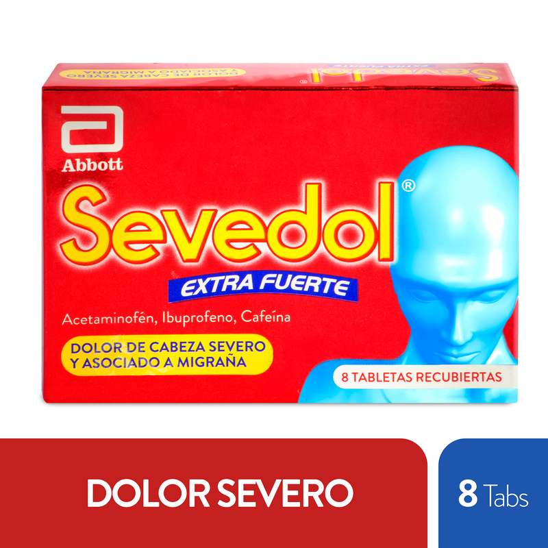 Sevedol Extra Fuerte 8 Tabletas