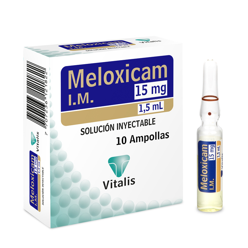 Meloxicam 15 Mg/1.5 Ml 10 Ampollas Vt