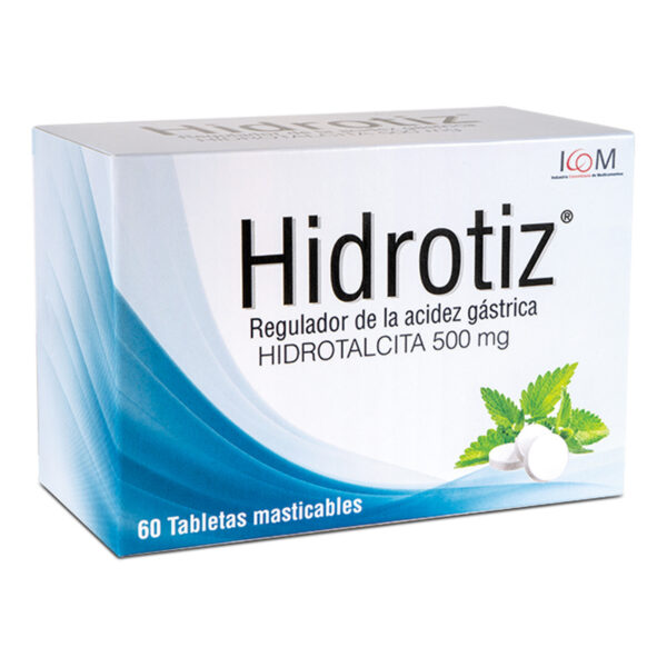 Hidrotiz 500 Mg 60 Tabletas