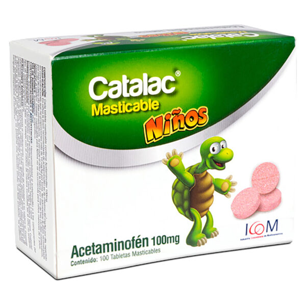 Catalac 100 Mg 100 Tabletas Masticables Icom