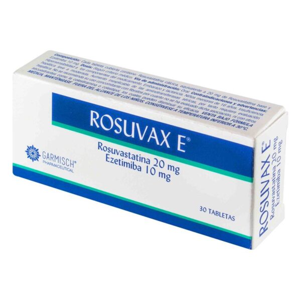 Rosuvax E 20 Mg 30 Tabletas
