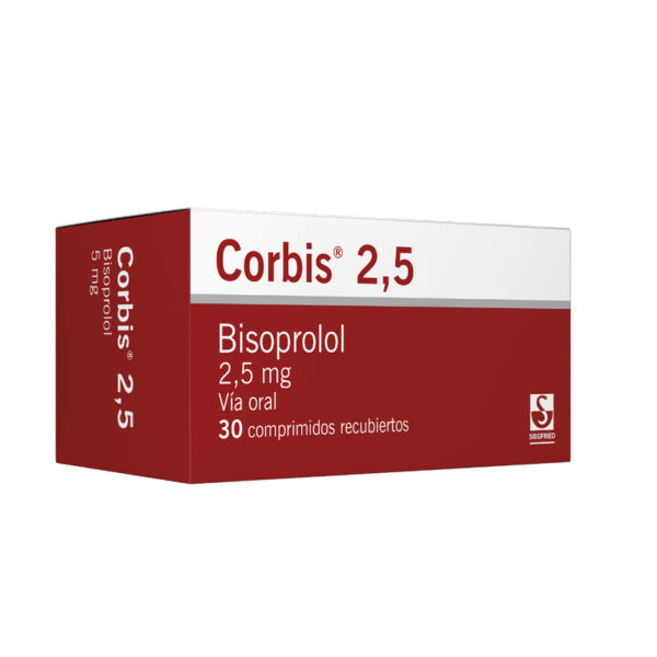 Corbis Bisoprolol 2.5 Mg 30 Tabletas