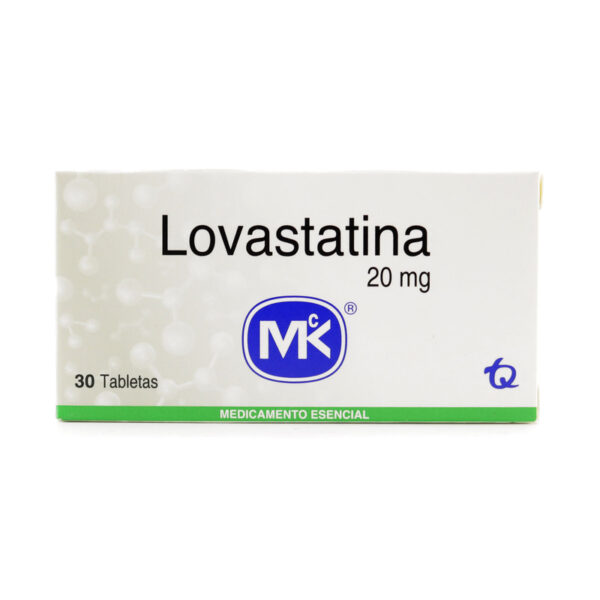 Lovastatina 20 Mg 30 Tabletas Mk