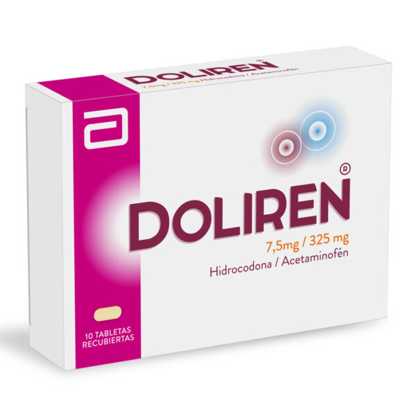 Doliren 7.5mg/325mg 10 Tabletas