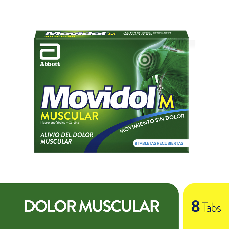 Movidol M Muscular 220mg 8 Tabletas