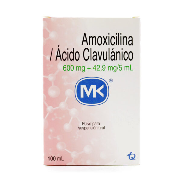 Amoxicilina 600 Mg+Acido Clavulanico 42.9 Mg 100 Ml Mk