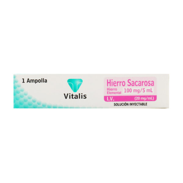 Hierro Sacarosa 100 Mg 1 Ampollas Vt