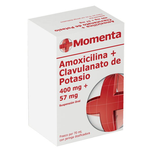 Amoxicilina+Clavulanato Potasico 400mg+57mg 70ml