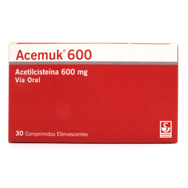 Acemuk 600mg 30 Tabletas Efervecentes