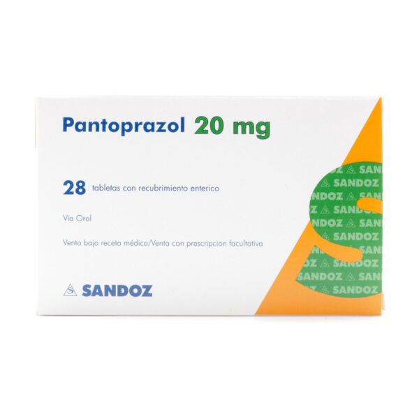 Pantoprazol 20mg 28 Tabletas Gastrorresistente