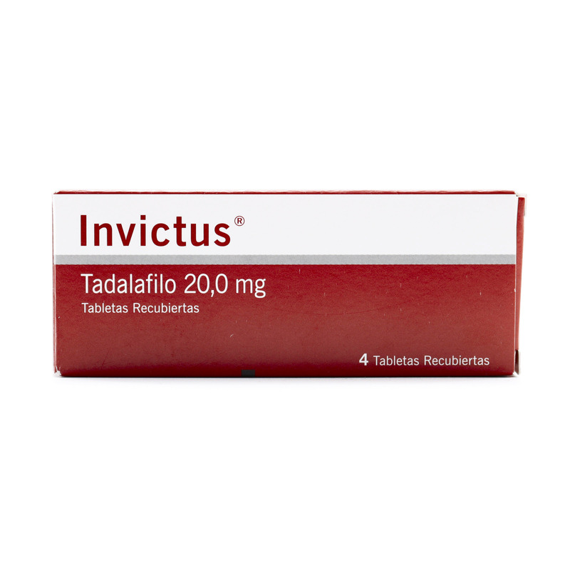 Invictus Tadalafilo 20 Mg 4 Tabletas Recubiertas