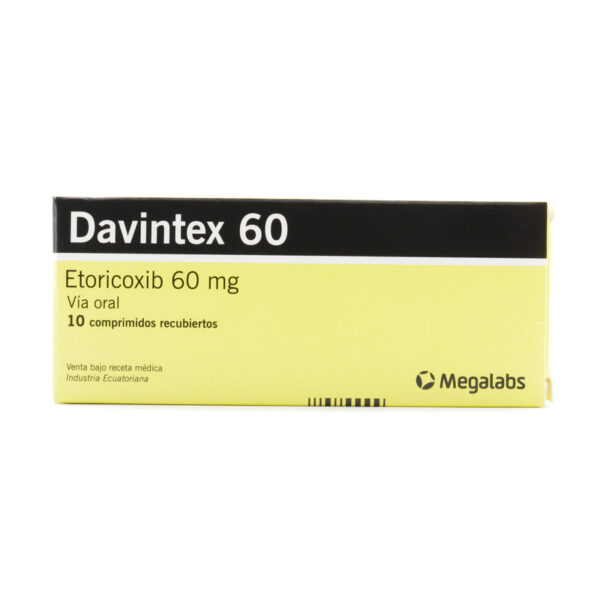 Davintex 60 Mg 10 Comprimidos Recubiertos