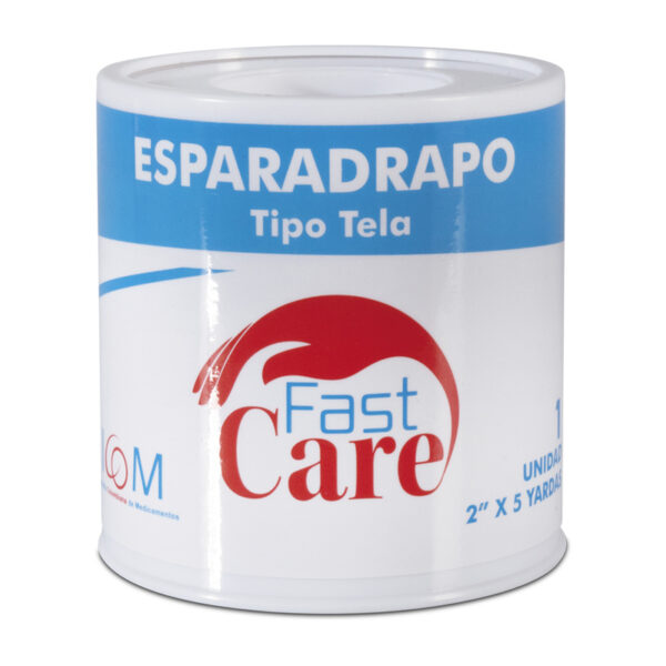 Esparadrapo Tela Blanco Fastcare 2x5 Unidad Icom
