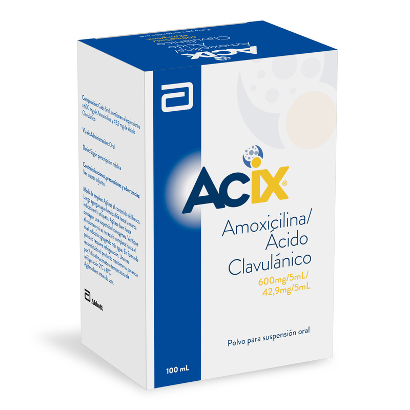 Acix Polvo Suspension 600mg-42.9mg/5ml 100ml