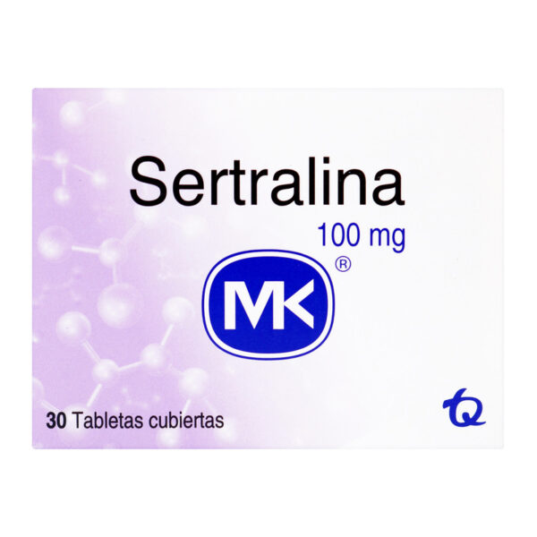 Sertralina 100 Mg 30 Tabletas Mk
