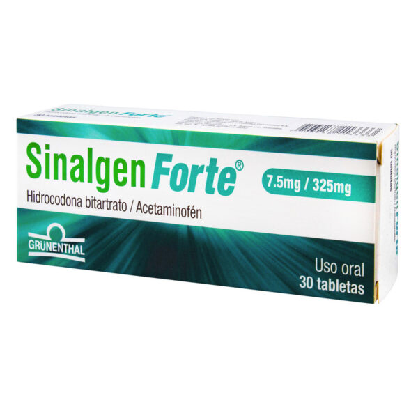 Sinalgen Forte 7.5/325 Mg 30 Tabletas