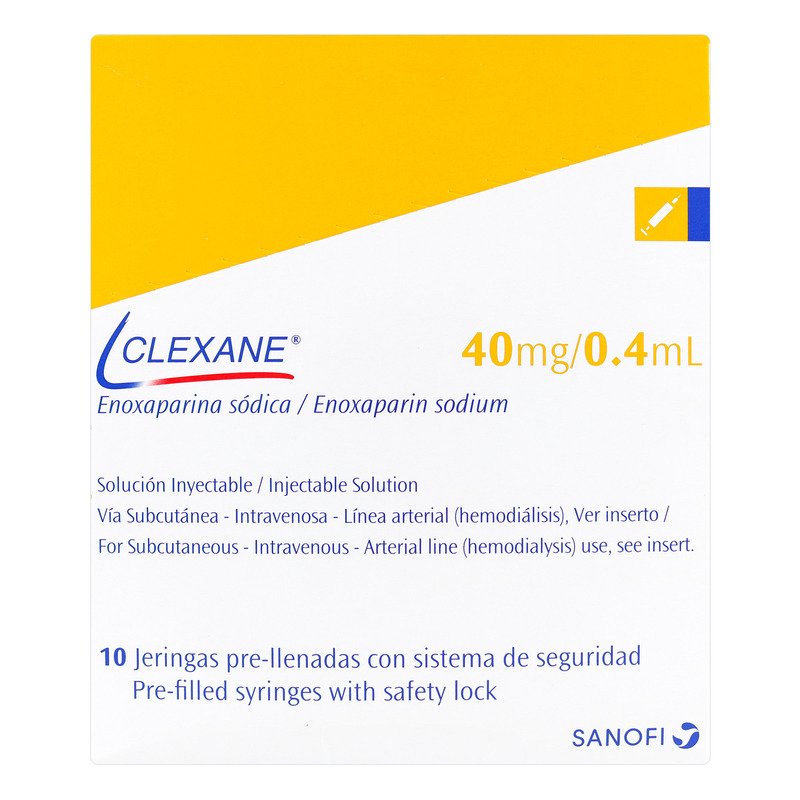 Clexane Inyectable 40mg/0.4ml 10 Jeringa Prellenada