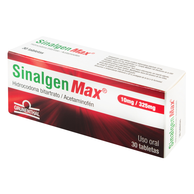 Sinalgen Max 10/325 Mg 30 Tabletas